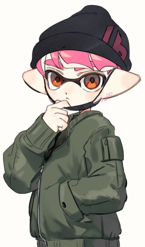 inkling player character and inkling boy (splatoon) drawn by sabata_saba