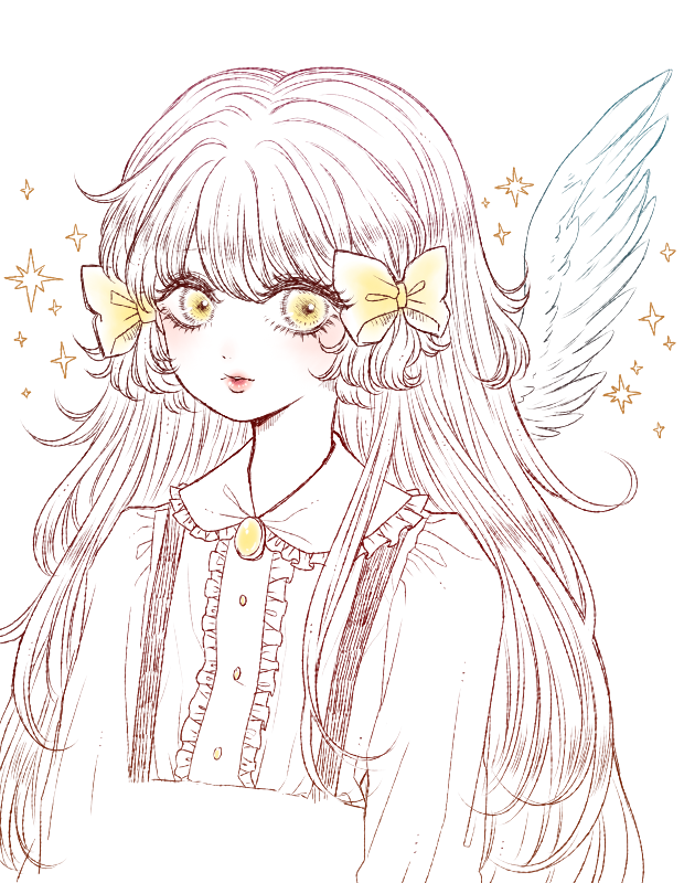 enjel (pocket mirror) drawn by eleanor_(ohmyeleanor)