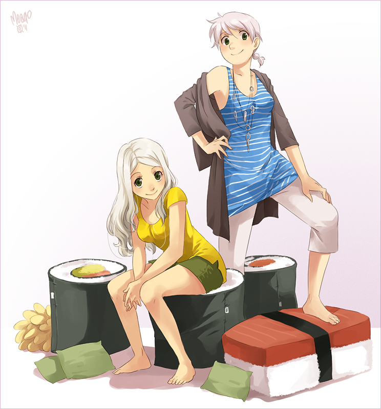 emily and mina (original) drawn by meago