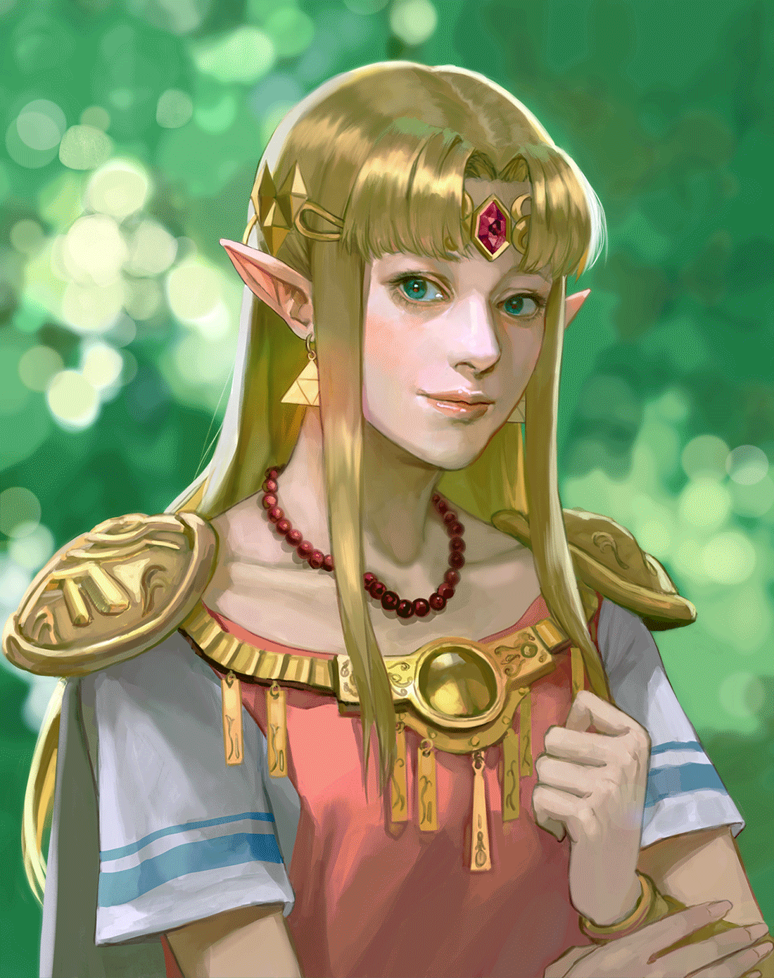 princess zelda (the legend of zelda and 2 more) drawn by vijoux