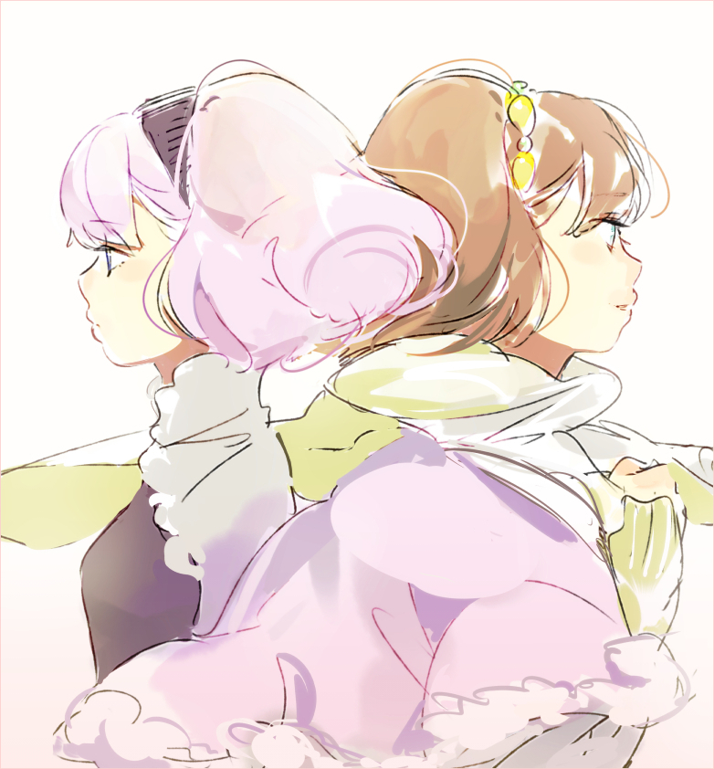 asseylum vers allusia and lemrina vers envers (aldnoah.zero) drawn by logi_bunbukucha