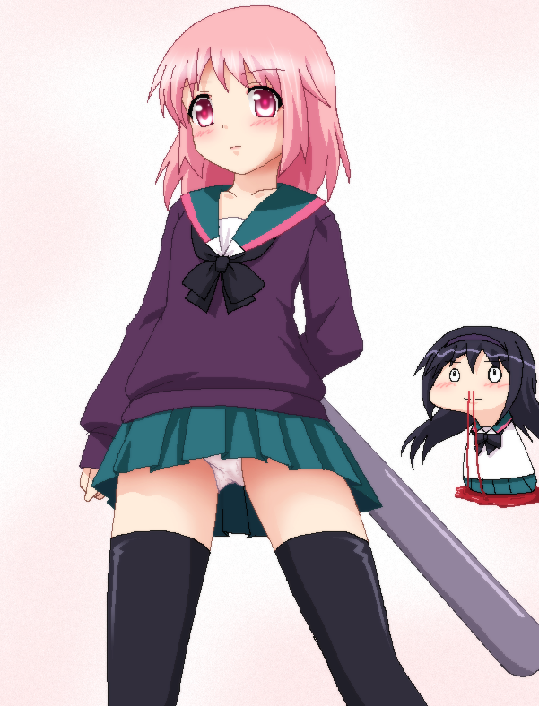 akemi homura, kaname madoka, ichii tooru, and yuuki aoi (mahou shoujo madoka magica and 1 more) drawn by hayashiya_zankurou