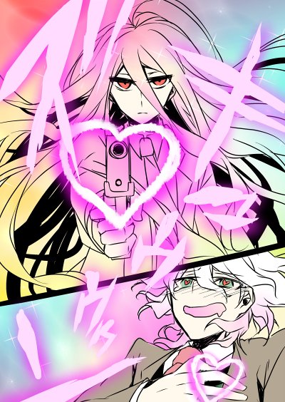 komaeda nagito and kamukura izuru (danganronpa and 1 more) drawn by holy_nightmare
