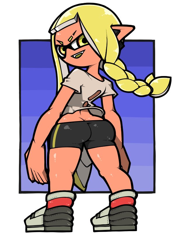 inkling player character, inkling girl, and veronika (splatoon) drawn by name_omoitukan2
