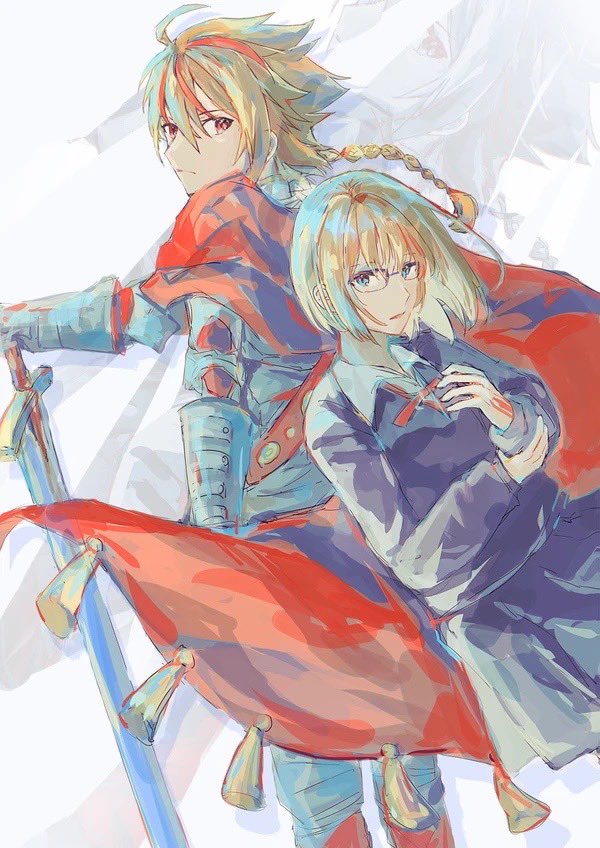 richard i and sajou ayaka (fate and 1 more) drawn by anohito_(amaruno110)