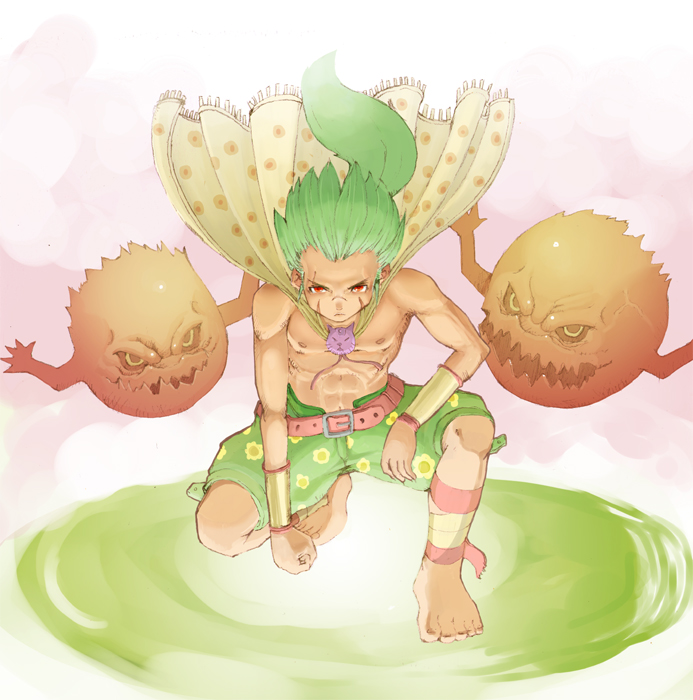 bomb and gau (final fantasy and 1 more) drawn by lionel_nakamura