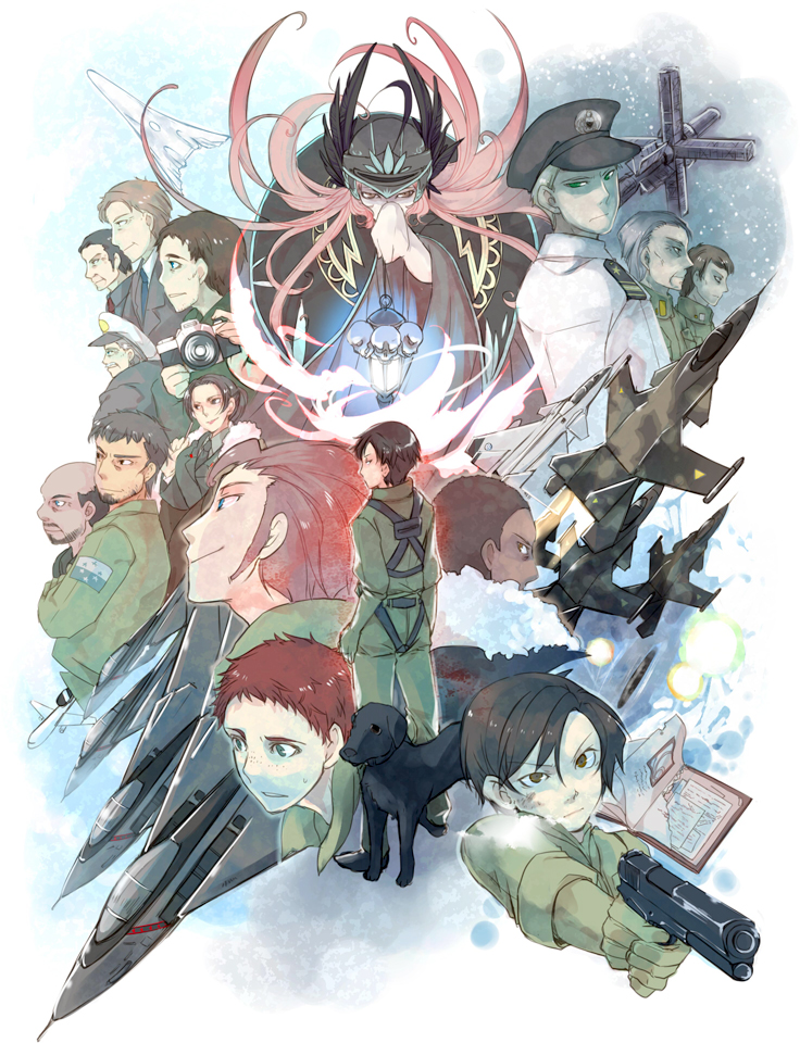 kei nagase, blaze, alvin h davenport, hans grimm, arkbird, and 13 more (ace combat and 1 more) drawn by mimura_tokusa