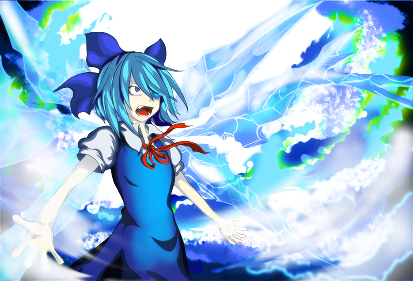 cirno (touhou and 2 more) drawn by taki_(nicoseiga_18021392)