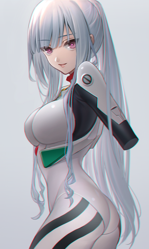 ayanami rei and ak-12 (girls' frontline and 1 more) drawn by urano_ura