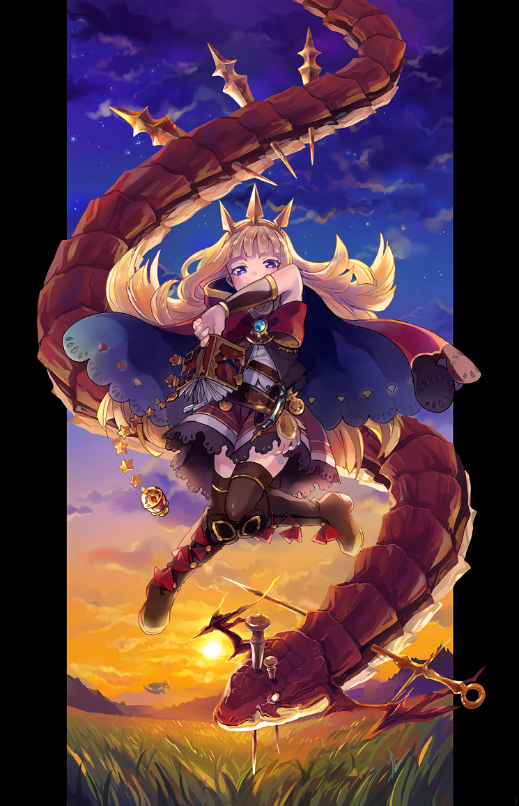 cagliostro and ouroboros (granblue fantasy) drawn by fuji_fujino