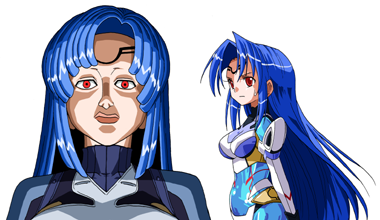 kos-mos and mokkos (xenosaga and 1 more) drawn by maso_(ascii_art)