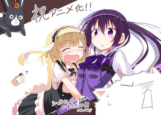 kirima syaro, tippy, tedeza rize, and anko (gochuumon wa usagi desu ka?) drawn by na-ru