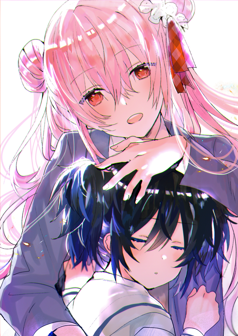 matsuzaka satou and koube shio (happy sugar life) drawn by poni_(rito)