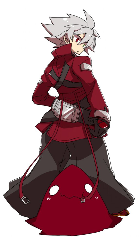 ragna the bloodedge and dead spike (blazblue) drawn by kuro_yuzu