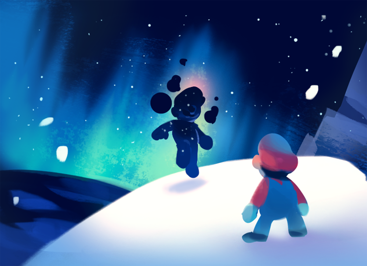 mario and cosmic mario (mario and 1 more) drawn by gigi_d.g.