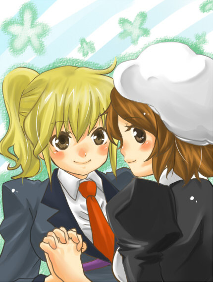 ushiromiya jessica and shannon (umineko no naku koro ni) drawn by nori_senbei