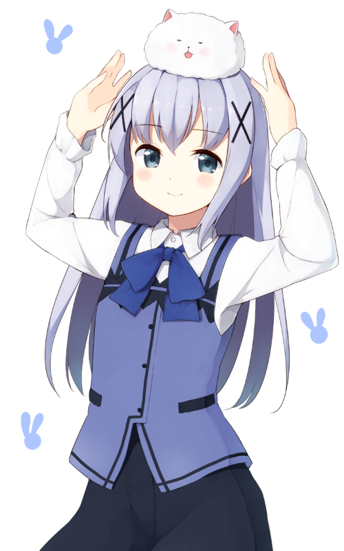 kafuu chino and tippy (gochuumon wa usagi desu ka?) drawn by sui_(tsuruhibiki)
