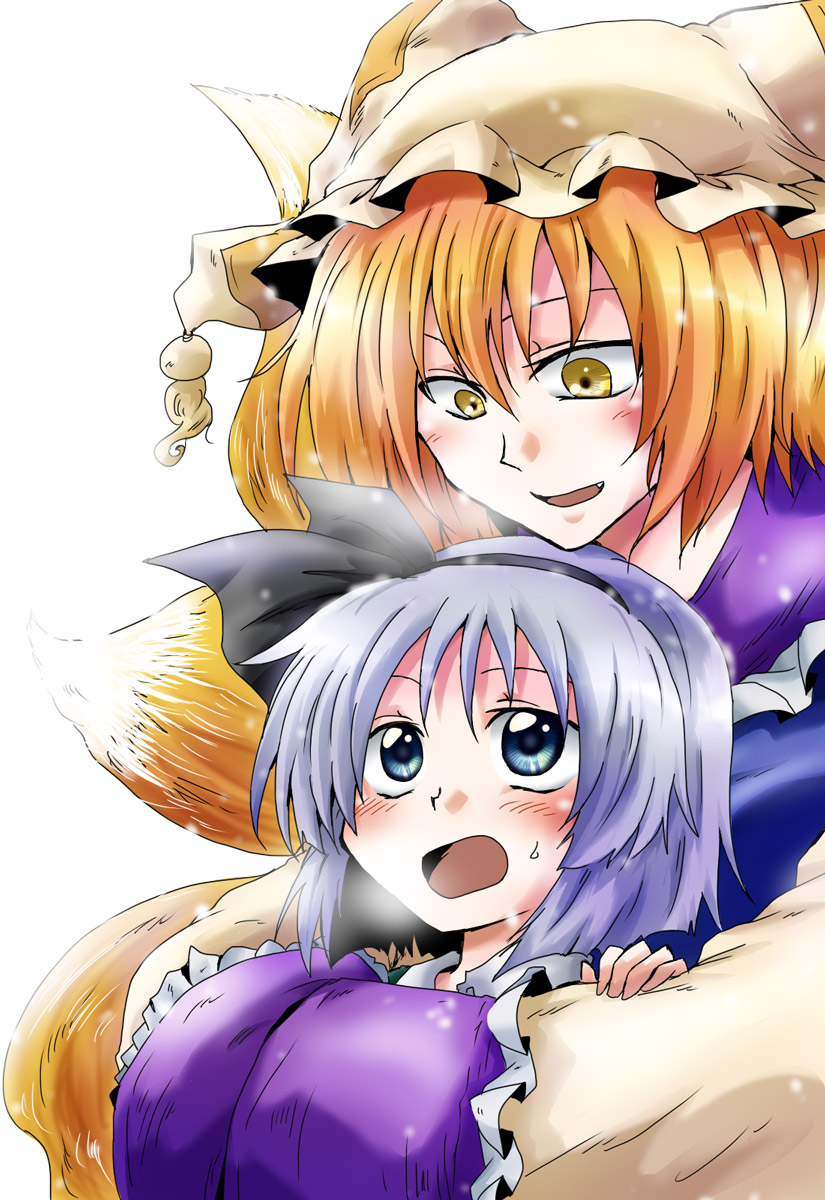 konpaku youmu and yakumo ran (touhou) drawn by unya