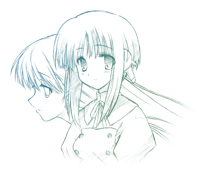 ilfa and kusakabe yuuki (to heart and 1 more) drawn by eretto