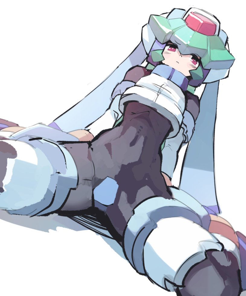 pandora and model w (mega man and 2 more) drawn by huanxiang_huifeng