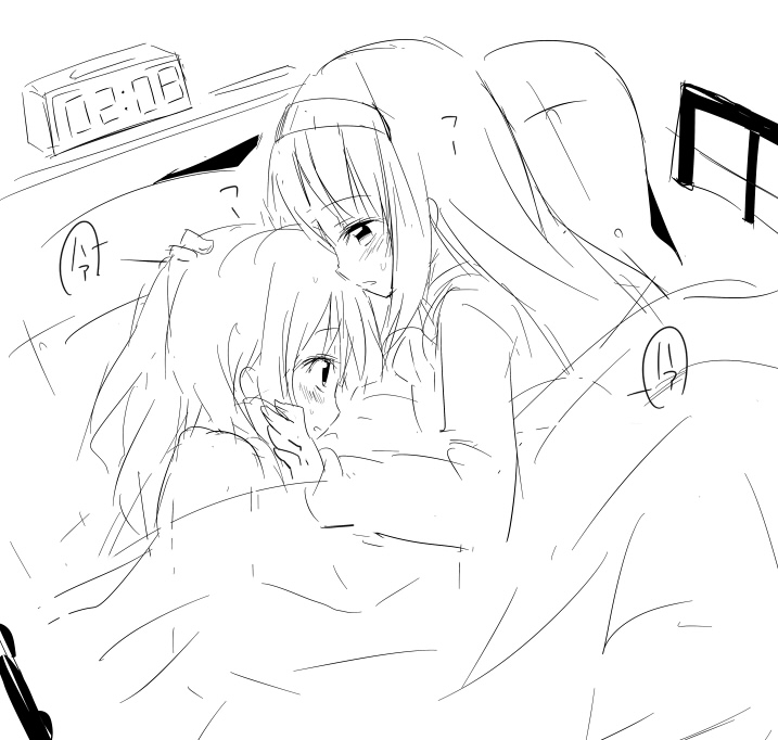 akemi homura and kaname madoka (mahou shoujo madoka magica) drawn by gotyou