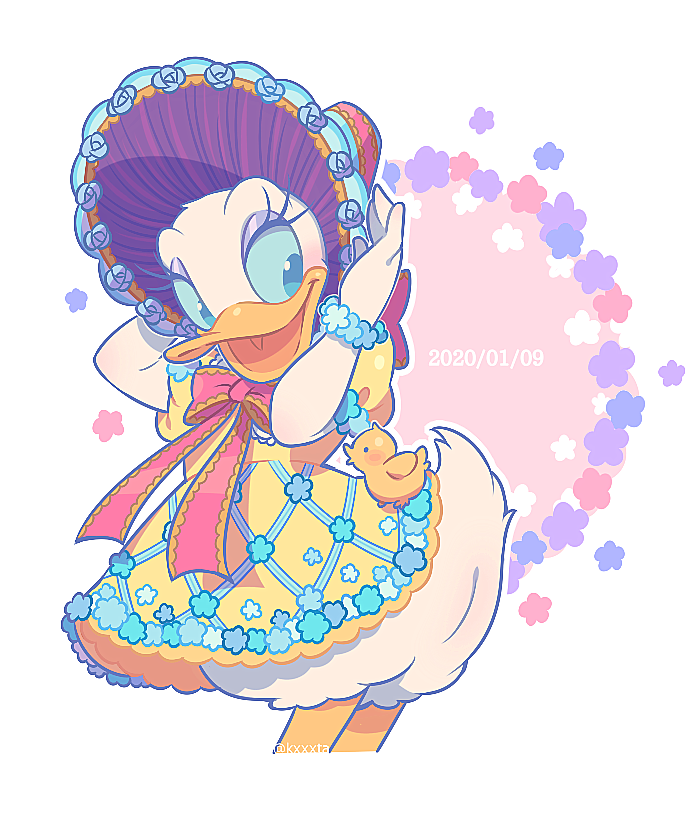 daisy duck (mickey mouse & friends) drawn by kiri_futoshi