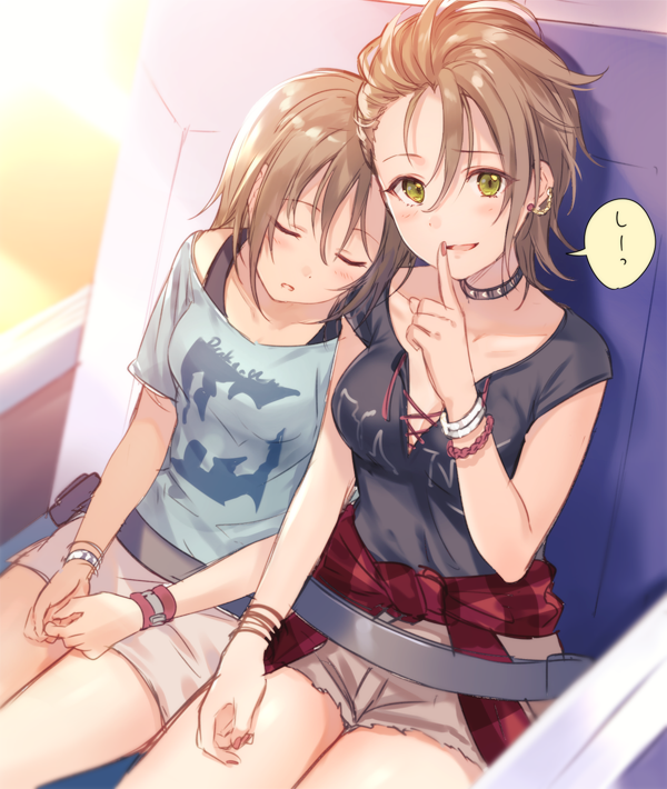 tada riina and kimura natsuki (idolmaster and 1 more) drawn by fukahire_(ruinon)