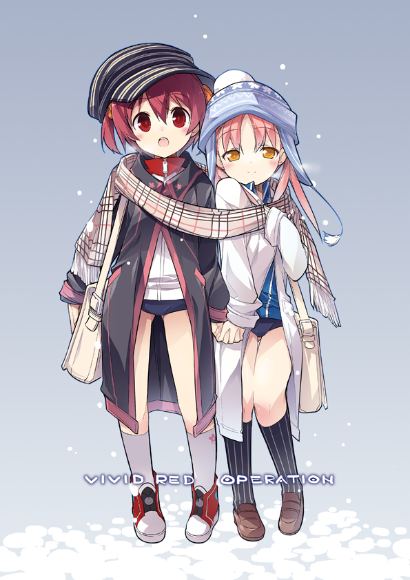 isshiki akane and isshiki momo (vividred operation) drawn by kotamaru_(pajama_soft)