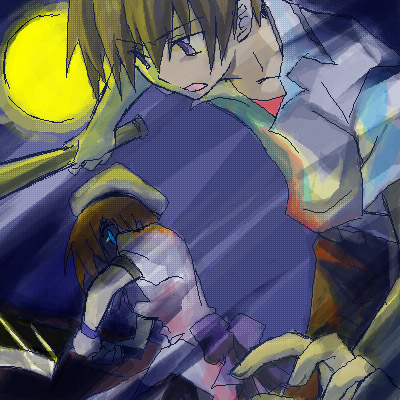 ryuuguu rena and maebara keiichi (higurashi no naku koro ni) drawn by 79inko
