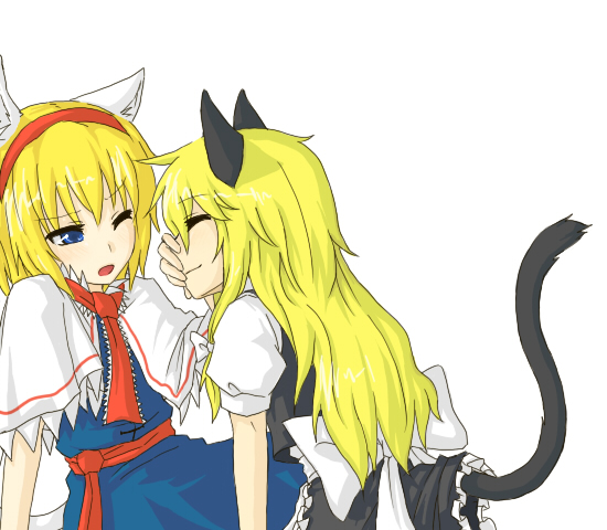 kirisame marisa and alice margatroid (touhou) drawn by yomegane