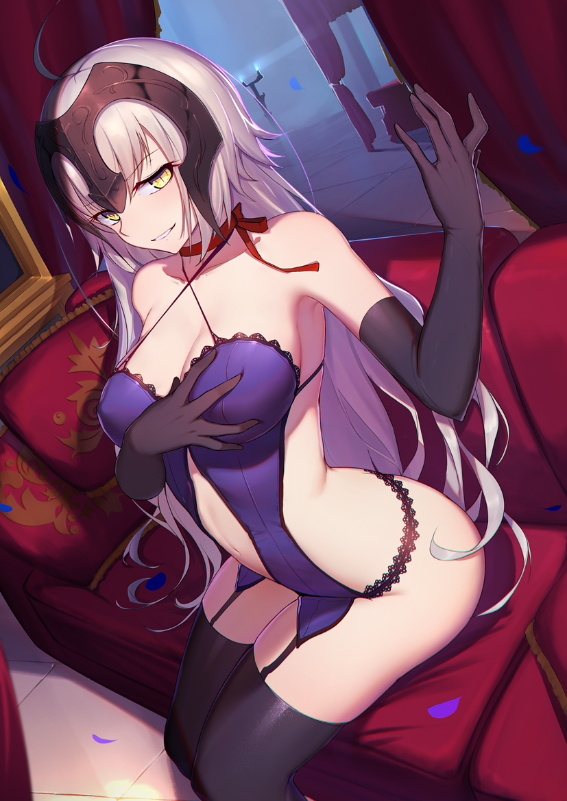 jeanne d'arc alter (fate and 1 more) drawn by langya_beike