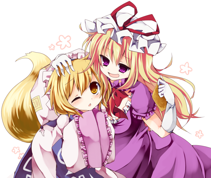 yakumo yukari and yakumo ran (touhou) drawn by yukimiya_(parupunta)