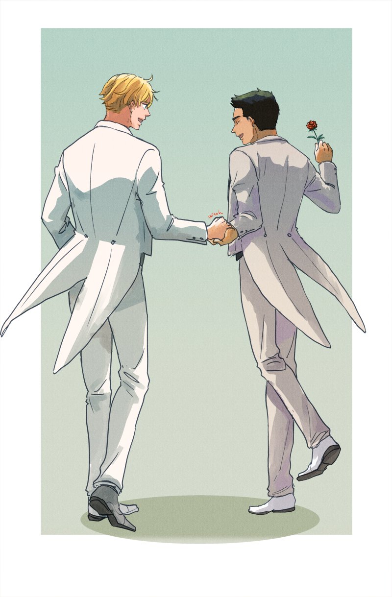 ao isami and lewis smith (yuuki bakuhatsu bang bravern) drawn by saketoba_dd