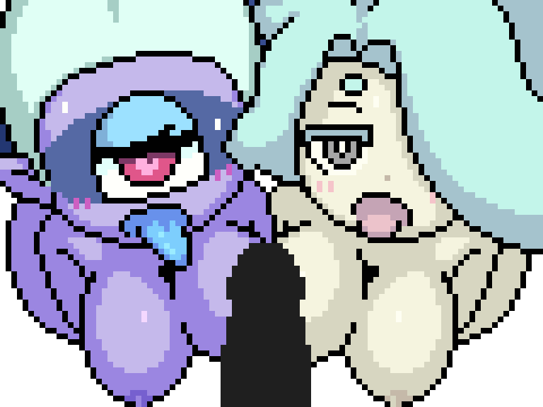 fuumin and enraenra (youkai watch) drawn by akai_(ugokashitari)