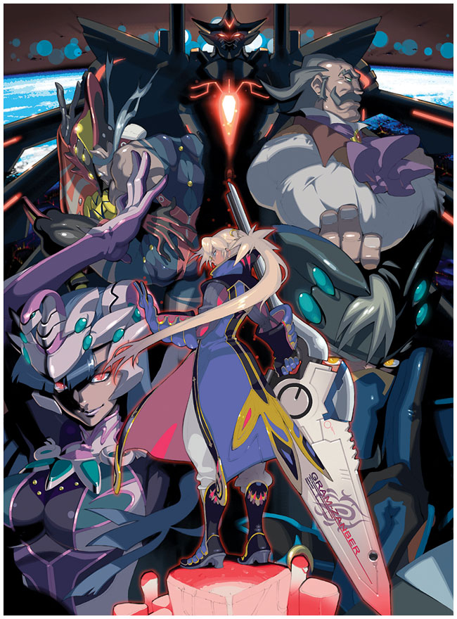 volsung, persephone, elvis, fereydoon, and kartikeya (wild arms and 1 more) drawn by sasaki_tomomi