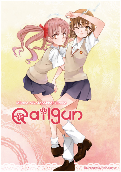 misaka mikoto and shirai kuroko (toaru majutsu no index and 1 more) drawn by manji_(nanakirio)