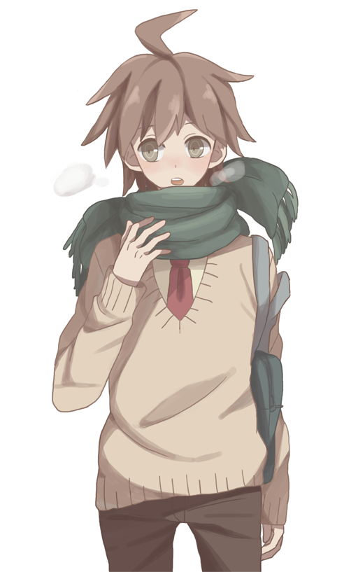 naegi makoto (danganronpa and 1 more) drawn by mikuni_(open-ranka)
