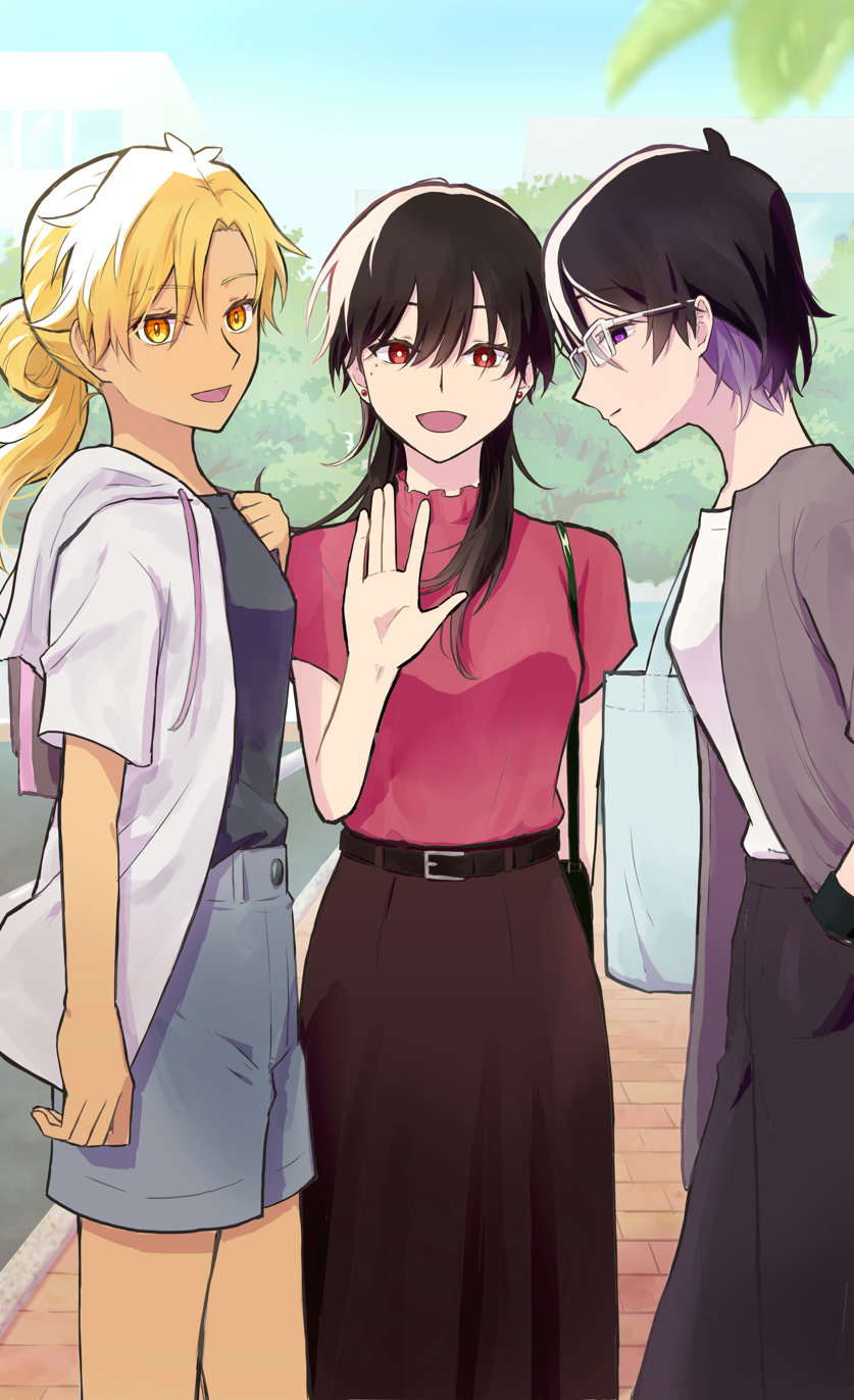 suou, fuji, and kohaku (goukon ni ittara onna ga inakatta hanashi) drawn by futaba-925