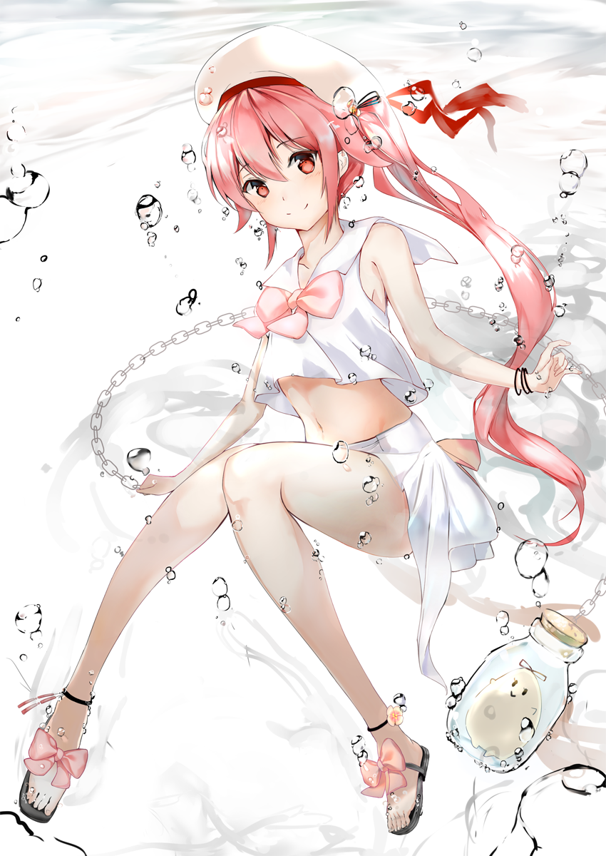 harusame and the yuudachi-like creature (kantai collection) drawn by unajuu_(set_mk)