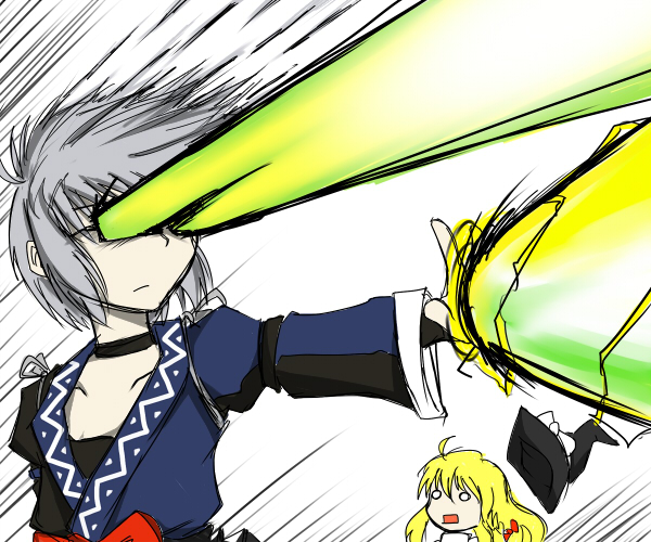kirisame marisa and morichika rinnosuke (touhou) drawn by homura_(silver_blaze)