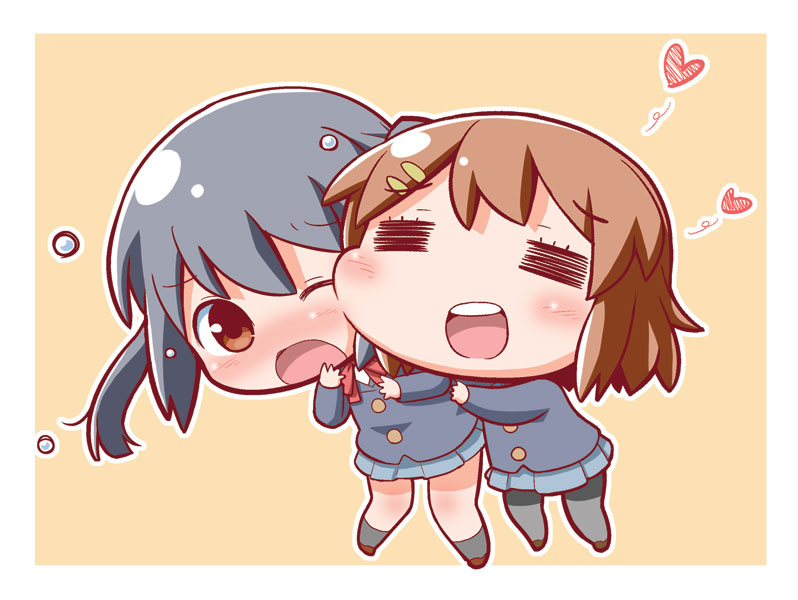 nakano azusa and hirasawa yui (k-on!) drawn by gerotan