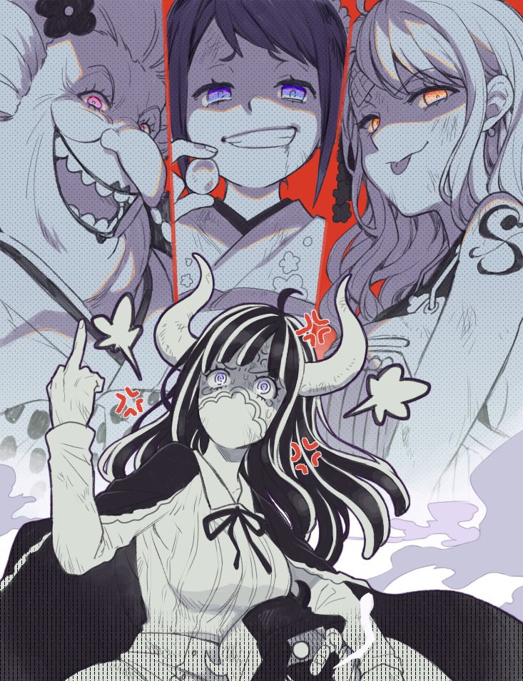 nami, ulti, kurozumi tama, charlotte linlin, and page one (one piece) drawn by saran_w_rap