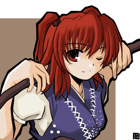 onozuka komachi (touhou) drawn by hana_(hana_mo_arashi_mo)