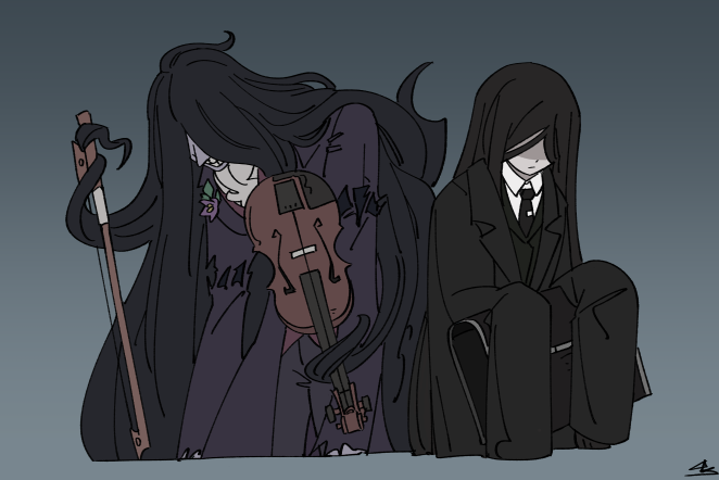 martina and antonio (project moon and 3 more) drawn by force_(4sk_force)
