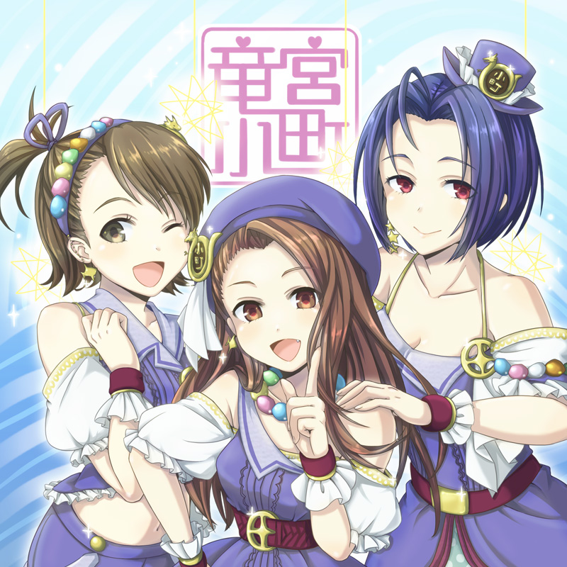 minase iori, miura azusa, and futami ami (idolmaster and 1 more) drawn by courreges_ace
