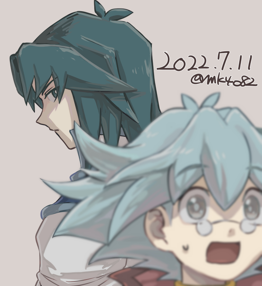 marufuji ryo and marufuji sho (yu-gi-oh! and 1 more) drawn by moiko