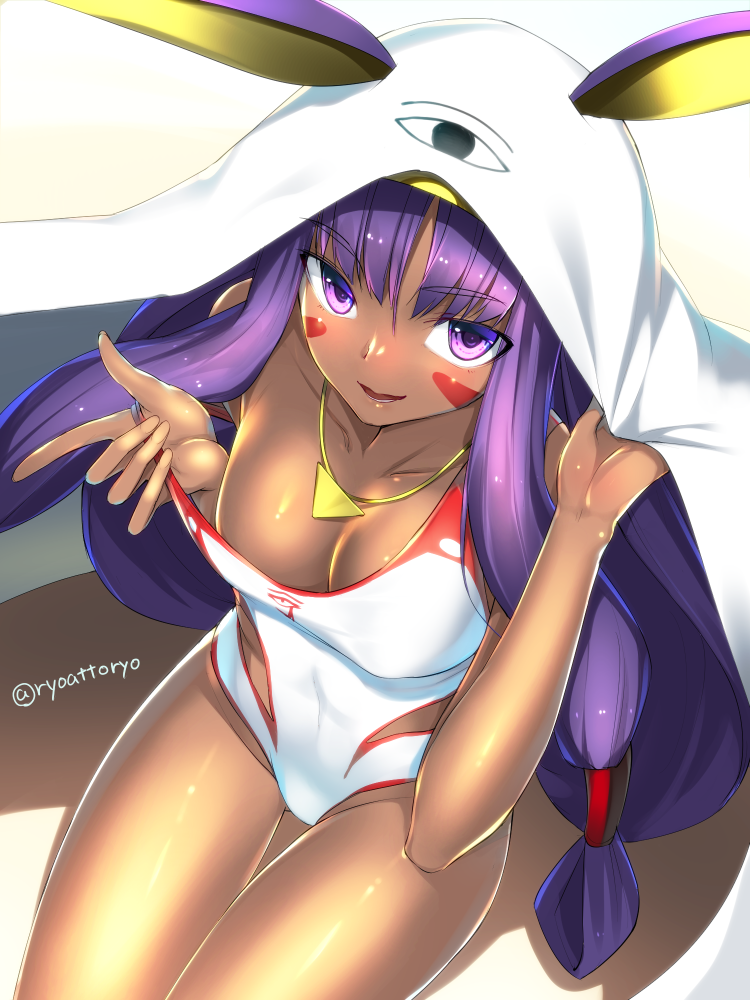 nitocris and medjed (fate and 1 more) drawn by ryou@ryou