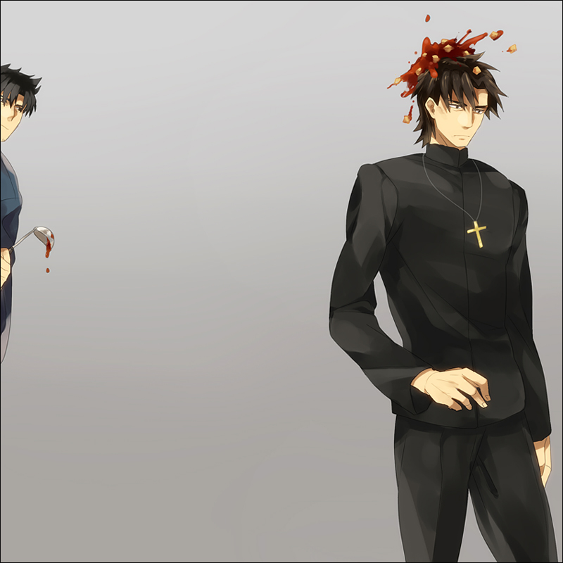 kotomine kirei and emiya kiritsugu (fate and 2 more) drawn by amakura_(am_as)