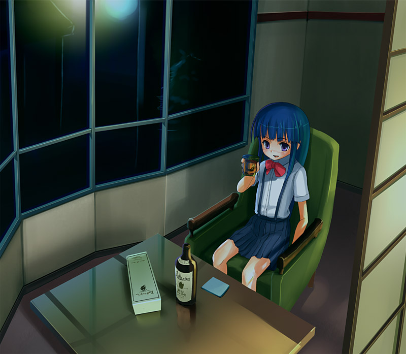 furude rika (higurashi no naku koro ni) drawn by patricia_(stylish_marunage)
