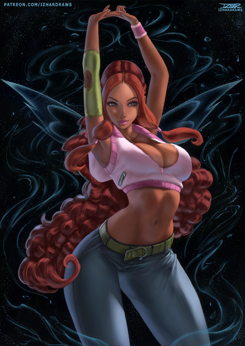 aisha (winx club) drawn by izhardraws